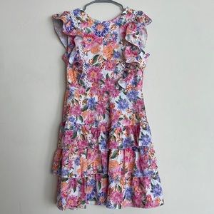 Rosedress size S colorful ruffle dress